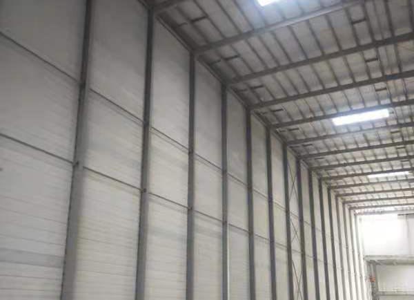 新力超导磁电科技厂房建设使用公司150alc防火墙轻质墙板
